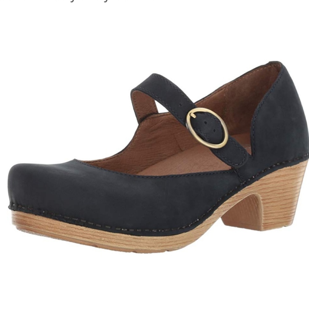 BNWOT Dansko Missy Navy Milled Nubuck Maryjanes